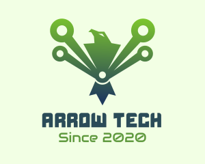  Green Tech Eagle  logo design