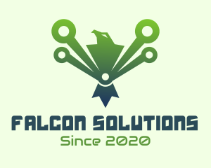  Green Tech Eagle  logo design