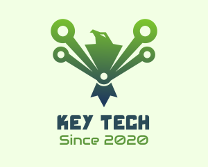  Green Tech Eagle  logo design