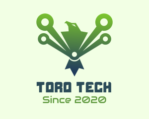  Green Tech Eagle  logo design