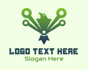  Green Tech Eagle  Logo