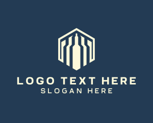 Digital Marketing - Geometric Hexagon Business logo design