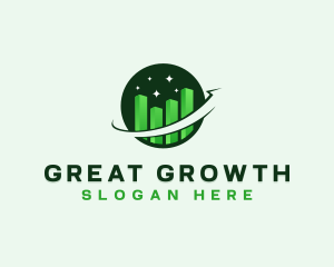 Chart Growth Finance logo design