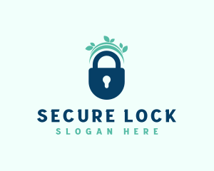 Lock - Nature Lock Security logo design