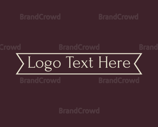 Generic Serif Banner Logo