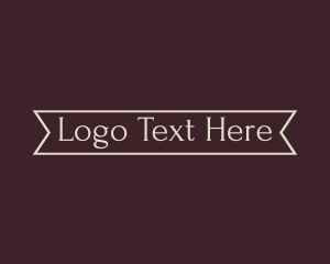 Ribbon - Generic Serif Banner logo design