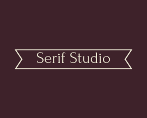 Generic Serif Banner logo design