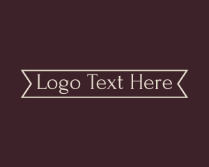 Generic Serif Banner Logo