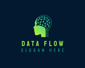 Data Scientist Ai Brain logo design