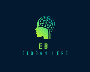 Cyber - Data Scientist Ai Brain logo design