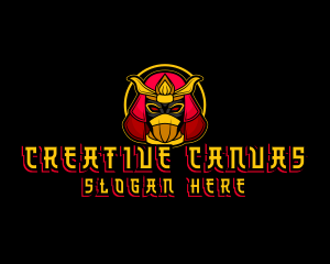 Illustration - Samurai Warrior Gaming logo design