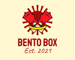 Sun Boxing Gloves logo design