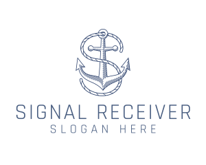 Marine Clothing Letter S logo design