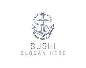 Marine Clothing Letter S logo design