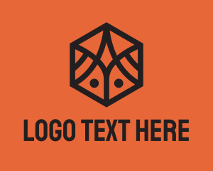 Animal - Simple Geometric Insect logo design