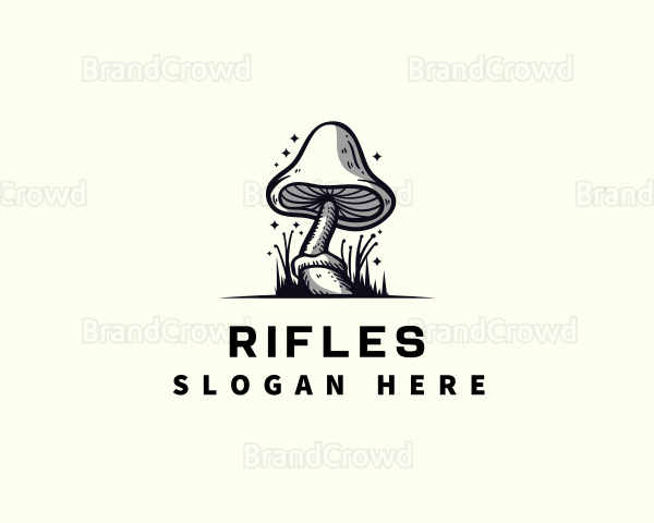 Mushroom Fungi Plant Logo