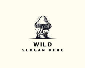 Mushroom Fungi Plant Logo