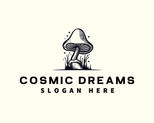 Psychedelic - Mushroom Fungi Plant logo design