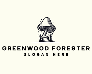 Mushroom Fungi Plant logo design