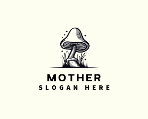 Food - Mushroom Fungi Plant logo design