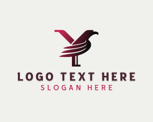 Ivy League - Eagle League Letter Y logo design