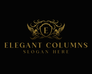 Pegasus Elegant Crest logo design