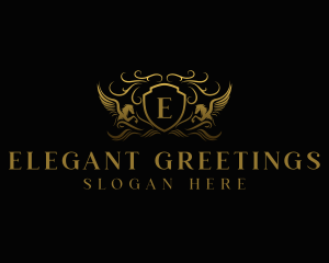 Pegasus Elegant Crest logo design