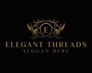 Pegasus Elegant Crest logo design