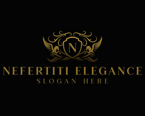 Pegasus Elegant Crest logo design