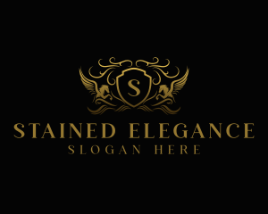 Pegasus Elegant Crest logo design