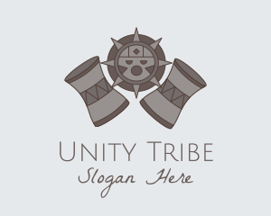 Ancient Tribe Drum  logo design