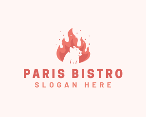 Pork Flame Eatery logo design