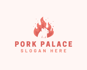 Pork Flame Eatery logo design