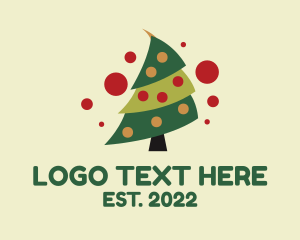 Winter - Christmas Tree Bauble logo design