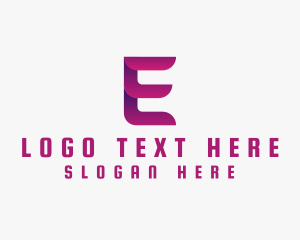 Cyberspace - Creative Studio  Letter E logo design