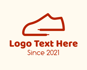 Footwear - Minimalist Shoelace Sneakers logo design