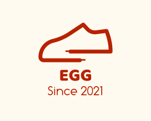 Shoe Cleaning - Minimalist Shoelace Sneakers logo design