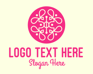 Bloom - Pink Fancy Pattern logo design