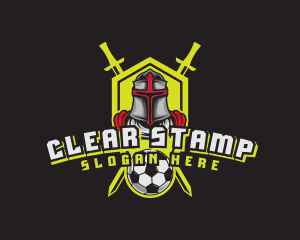 Knight Soccer Emblem Mascot logo design