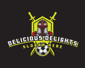 Knight Soccer Emblem Mascot logo design