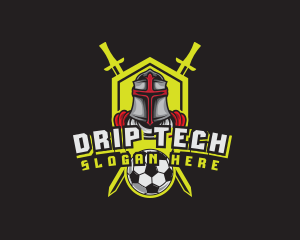 Knight Soccer Emblem Mascot logo design