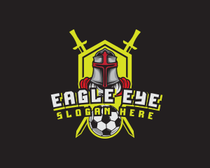 Knight Soccer Emblem Mascot logo design