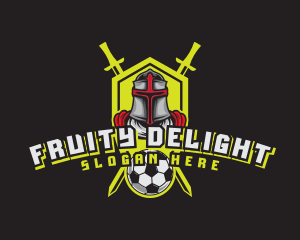 Knight Soccer Emblem Mascot logo design