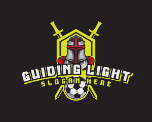 Knight Soccer Emblem Mascot logo design