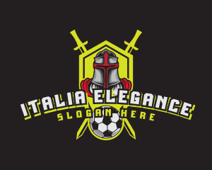 Knight Soccer Emblem Mascot logo design