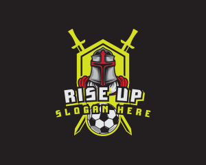 Knight Soccer Emblem Mascot logo design