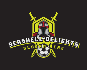 Knight Soccer Emblem Mascot logo design