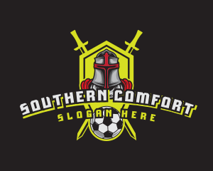 Knight Soccer Emblem Mascot logo design