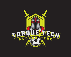 Knight Soccer Emblem Mascot logo design