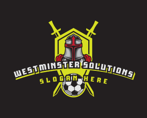 Knight Soccer Emblem Mascot logo design